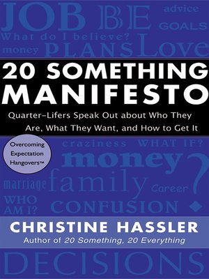 cover image of 20 Something Manifesto